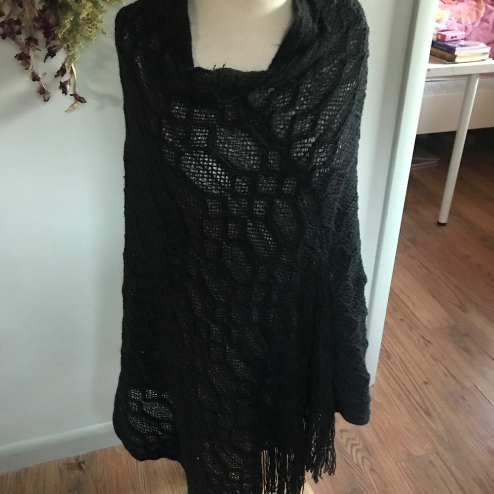 Francescas black poncho